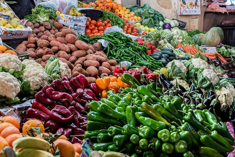 Légumes et produits de saison en octobre à Marrakech
